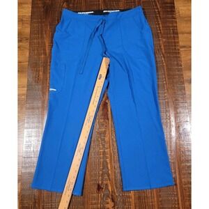 Skechers by Barco Vitality Scrub Pant Women's L Short Blue Hemmed To 26in Length